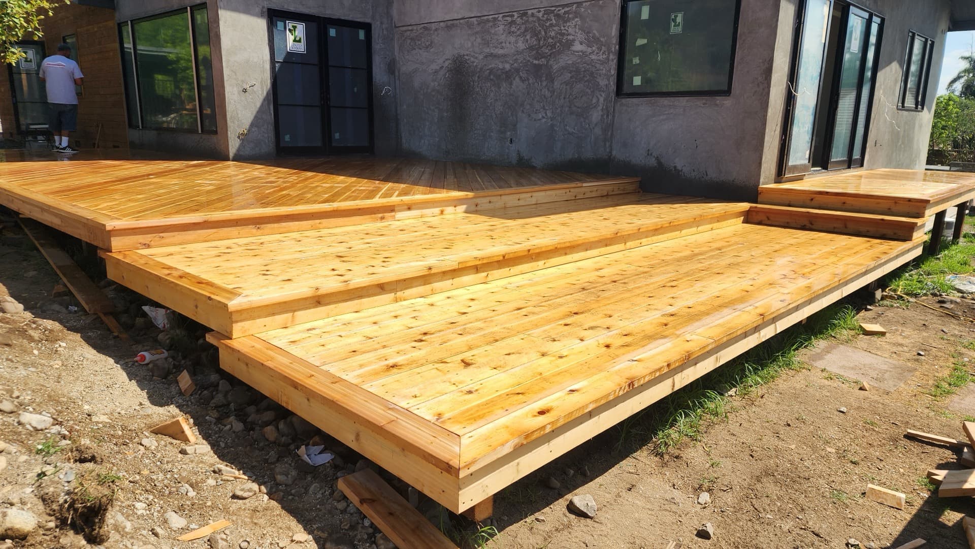 Tiered Wood Deck