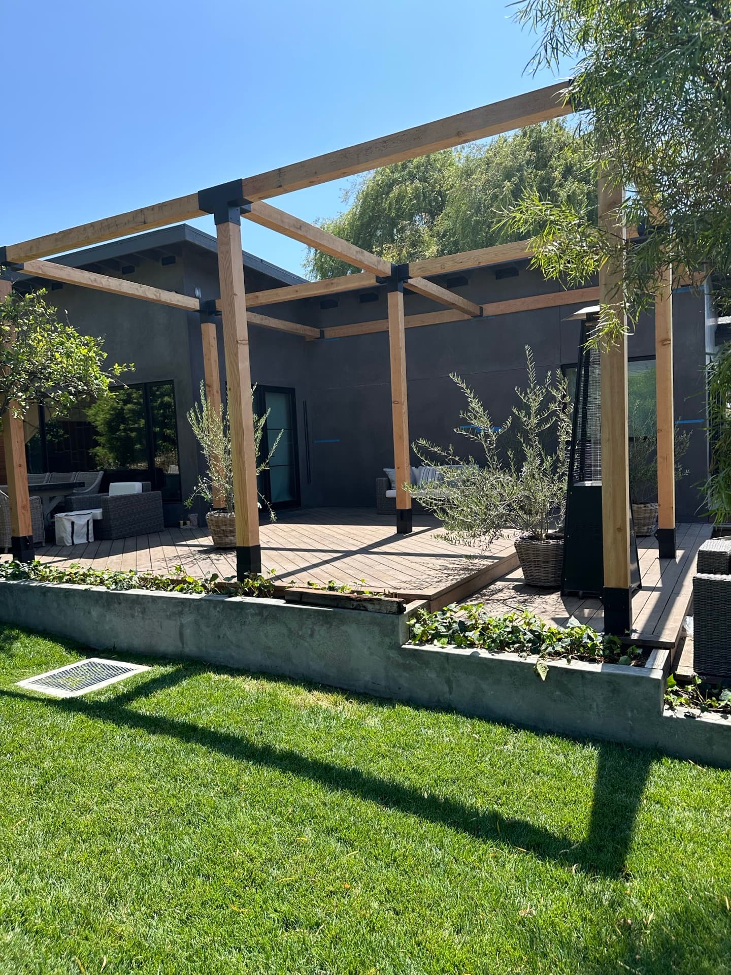 Pergola with Composite Deck